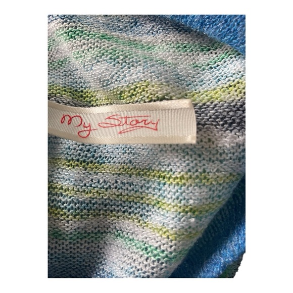 My Story Rainbow Stripe Sleeveless Tunic – M - Picture 5 of 6